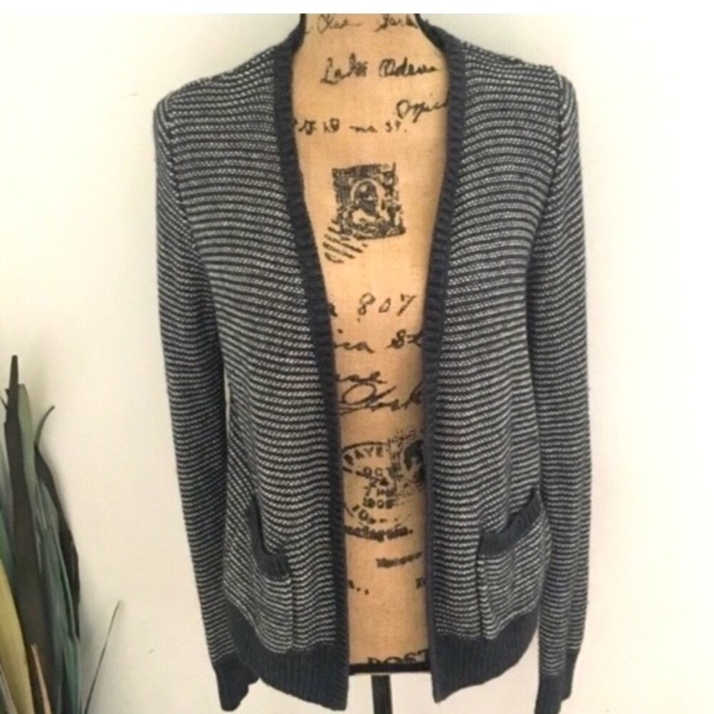 LOFT Sparkle open front cardigan sweater